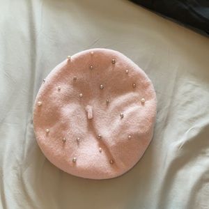 Pink Beret Hat